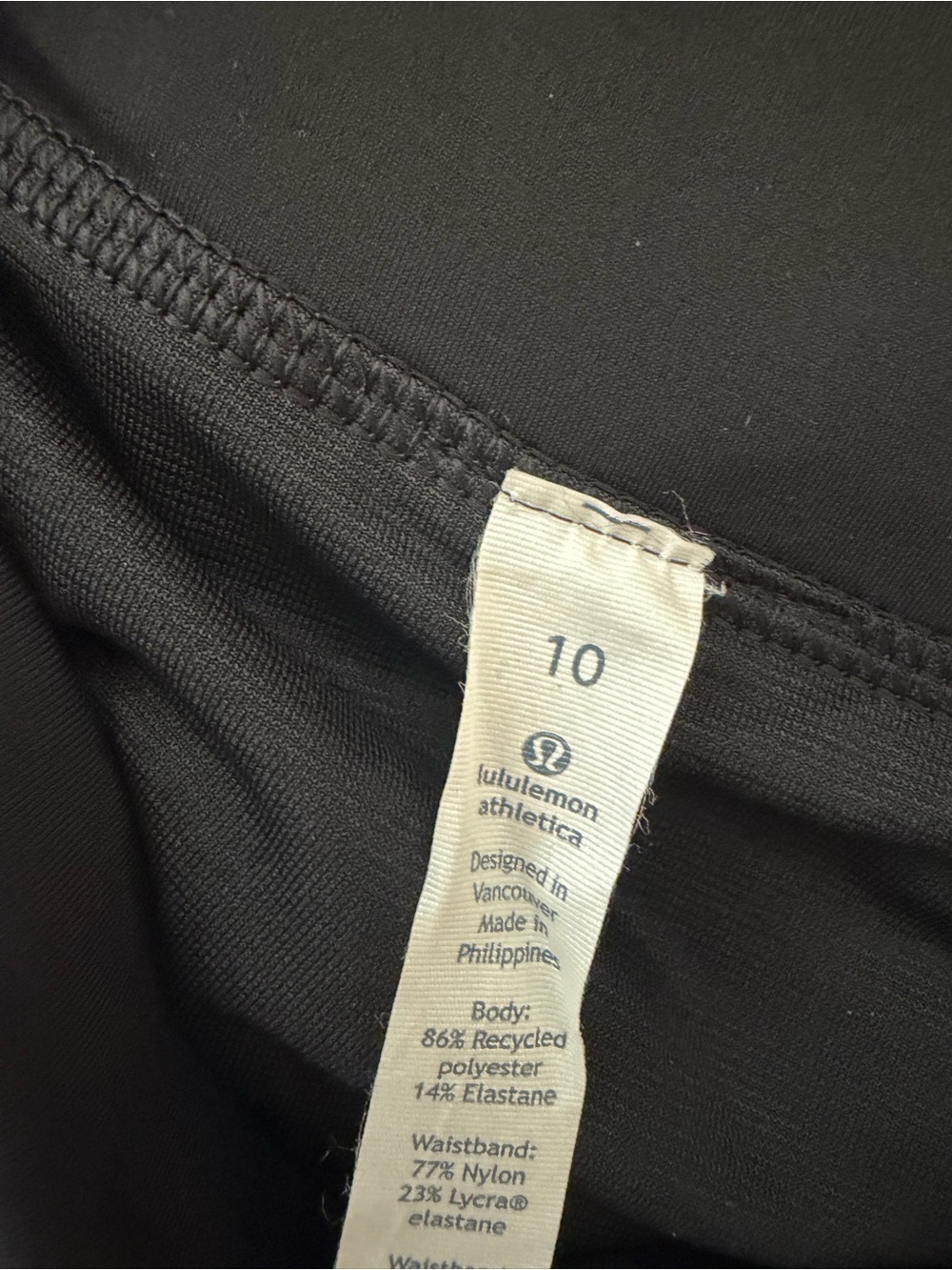 Lululemon Speed Short 2.5” Size 10 Florence Lace White Black - Picture 5 of 5